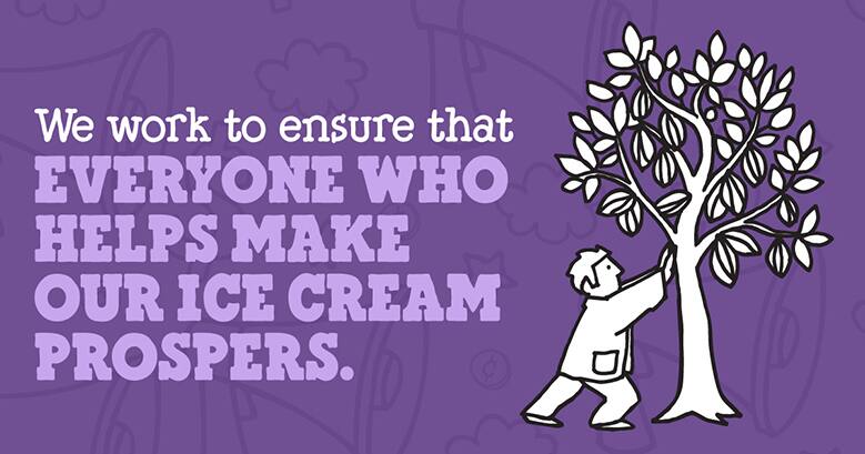 Ensure that Everyone who helps make our ice cream prospers