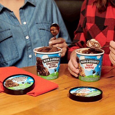 Chocolate Fudge Brownie and Half Baked