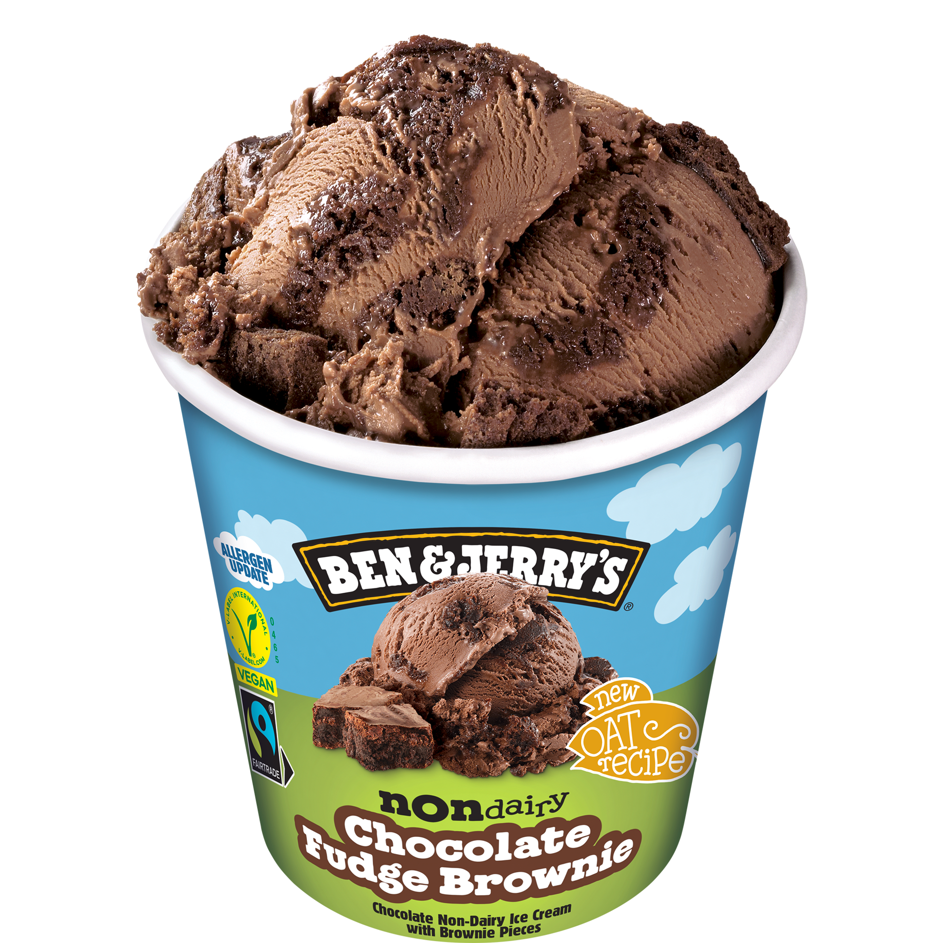 Chocolate Fudge Brownie Non-Dairy Non-Dairy Oat Dessert Ice cream