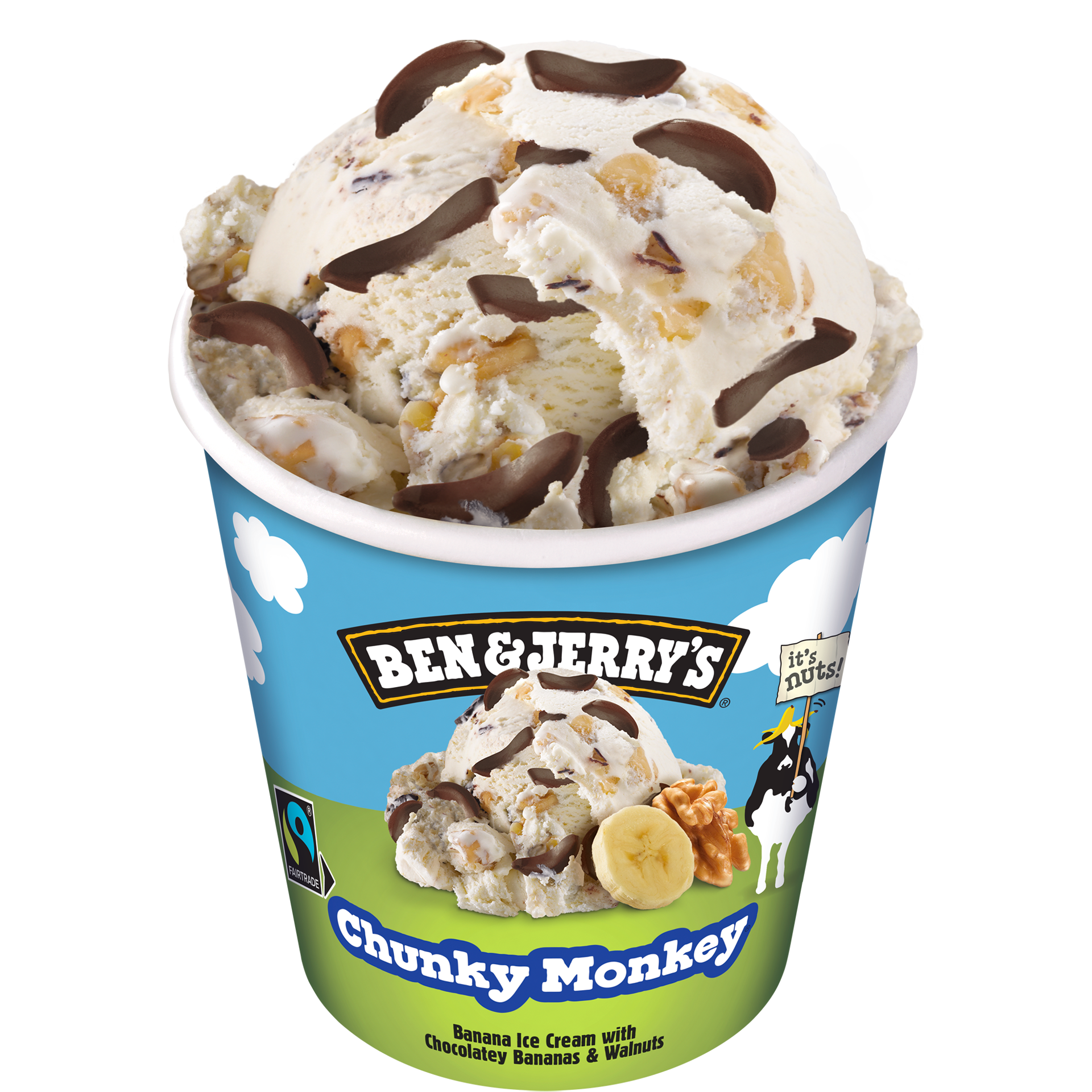 Chunky Monkey Original Ice Cream Dessert Ice cream