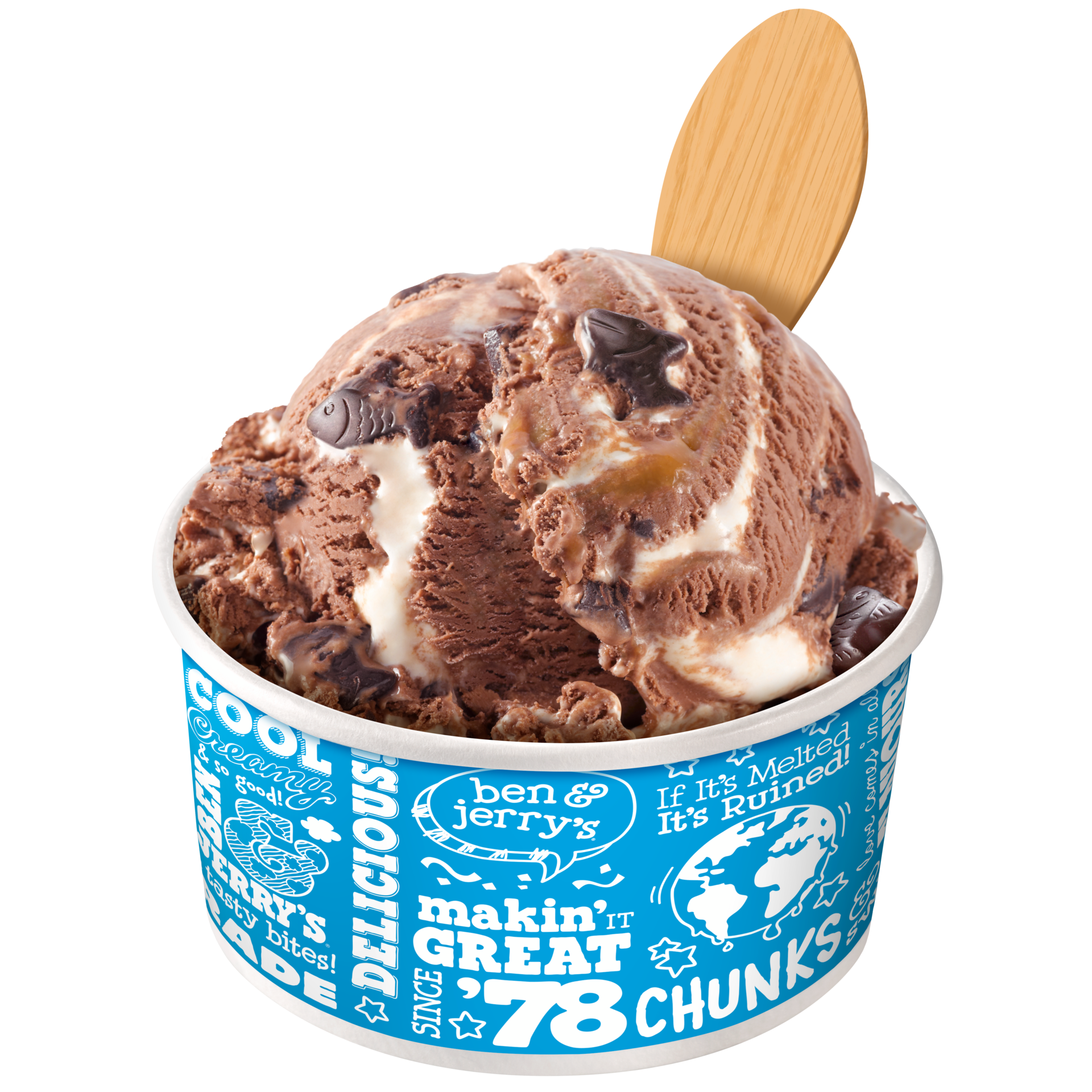 Phish Food Original Ice Cream Scooping Ice cream