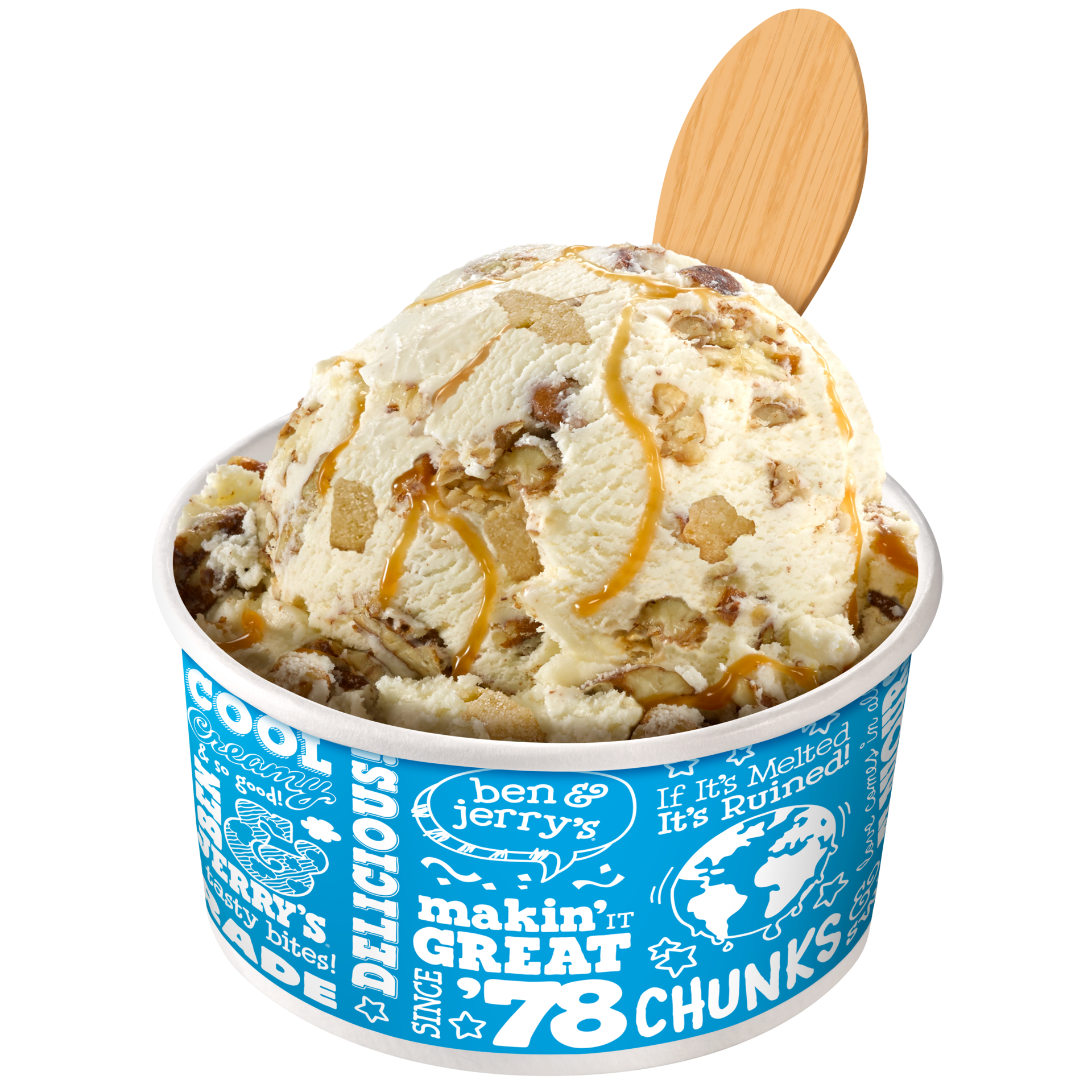 Vanilla Pecan Blondie Original Ice Cream Scooping Ice cream