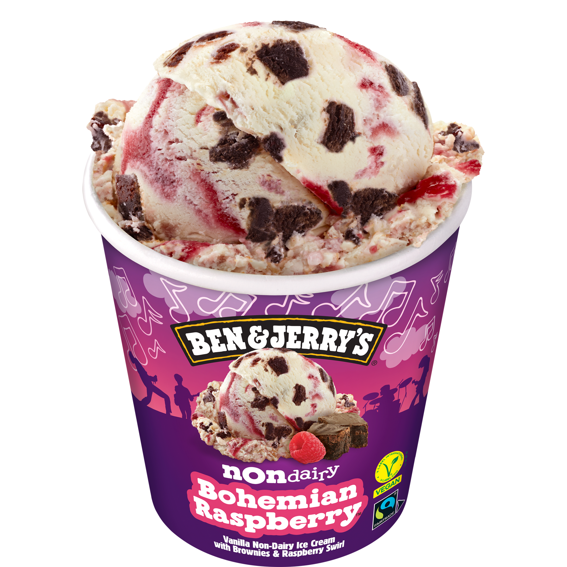 Bohemian Raspberry Non-Dairy Oat Dessert Ice cream