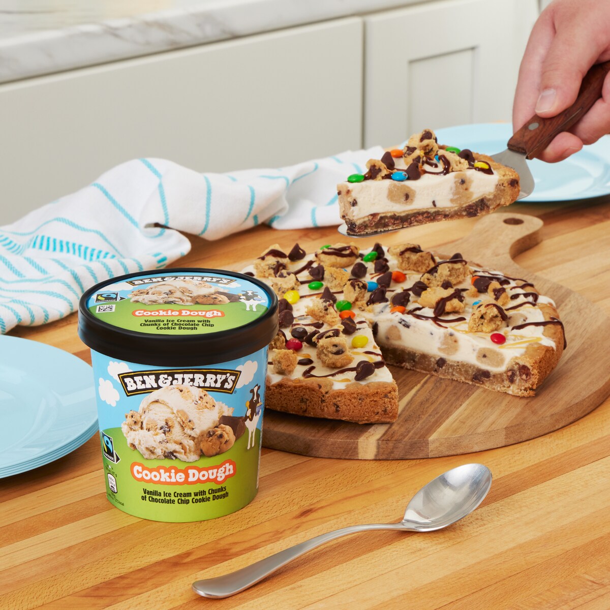 RECIPE: Chocolate Chip Cookie Ice Cream Pizza