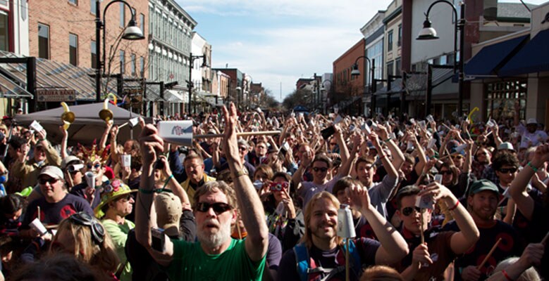 publik på en konsert