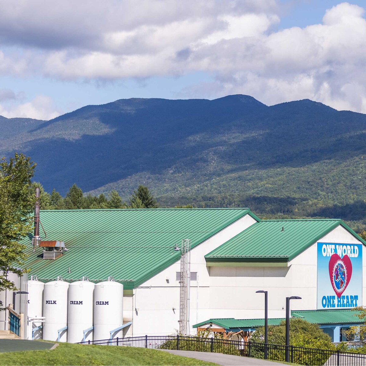 Utsidan på en Ben & Jerry's-fabrik
